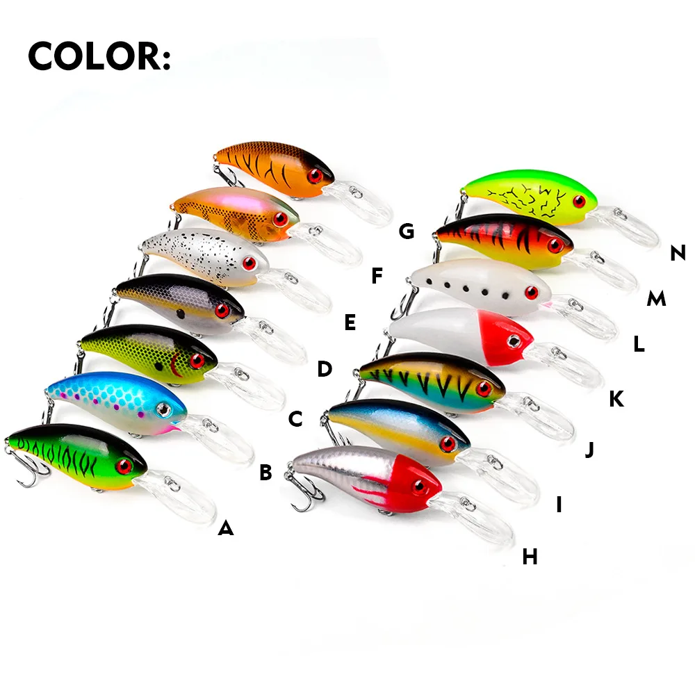 10CM 14G Fishing Accessories Wholesale Plastic ABS Material Floating Crank Bait Hard Fishing Lure