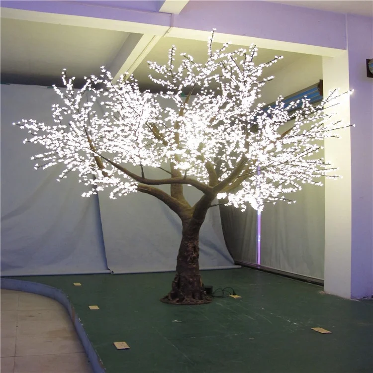 Newest 3.5m Landscape Lighting Led Simulation Peach Tree Artificial Lighted Tree For Garden Decoration