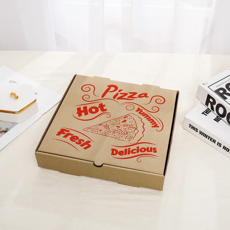 Wholesale Customized Pizza Box Pizza Packing Box with Custom Logo Printed Logo (1600498354892)