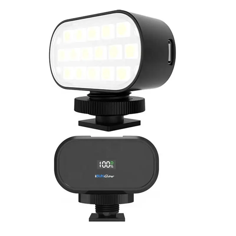 Digital Camera Photography LED Video Light Flash Fill in Lamp Oval Shaped RGB Ring Light photography light