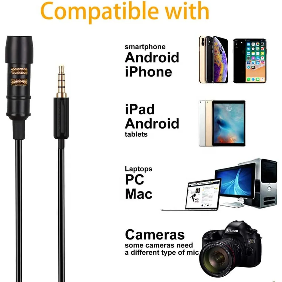  SM-HT 3 5 мм для Live оборудование смартфон Mic записи телефонных разговоров с лацканами камера петличный микрофон