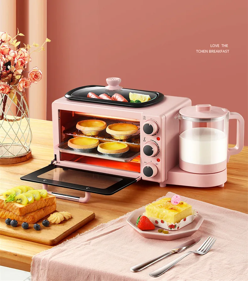 2024 Three in One Breakfast Machine Household Biscuit  Breakfast Cake  Baking  Cake Machine Hot Sell