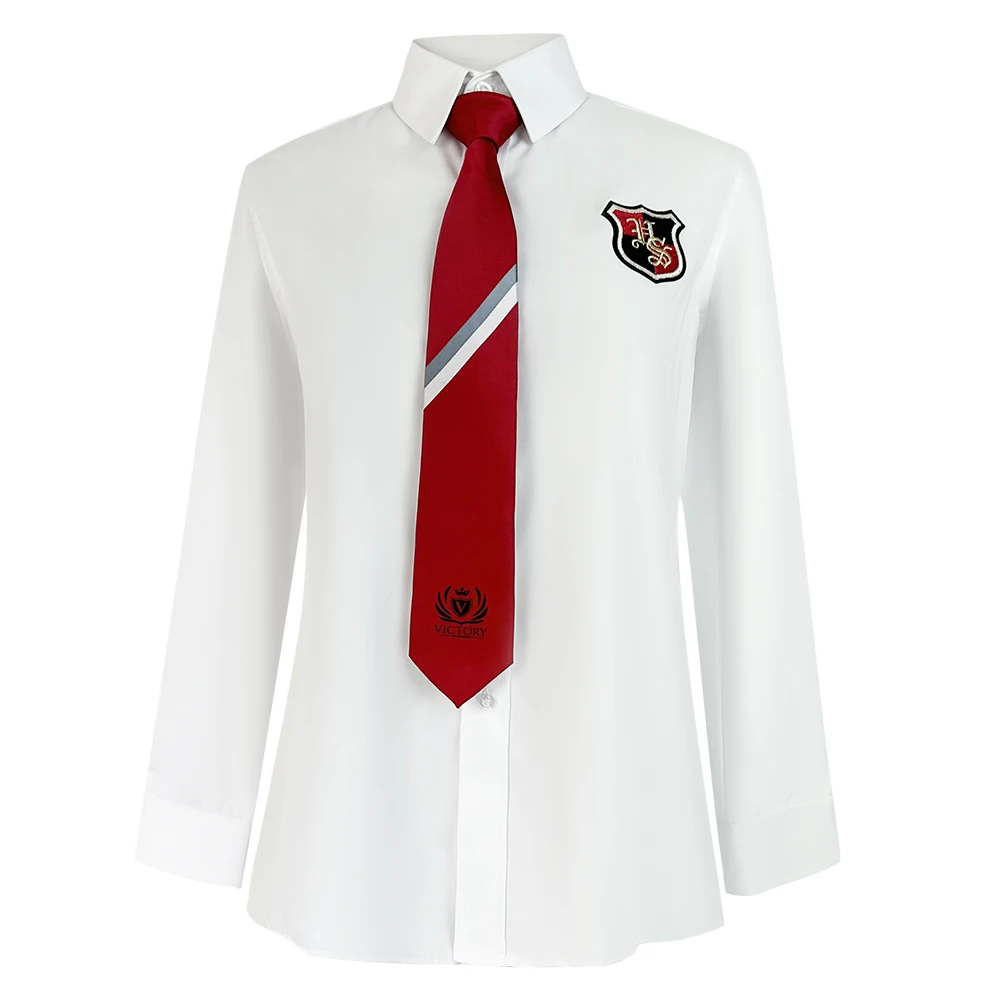 Custom Logo and Color Pre-tied Adjustable Strap Boys Neck Ties Accessories Polyester Neck Ties for School Uniform