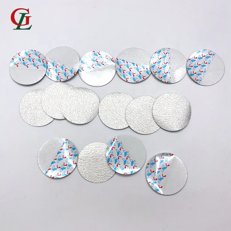 Customized size easy Peel off induction liner Foil Heat Induction seal, logo custom HIS for Universal usage