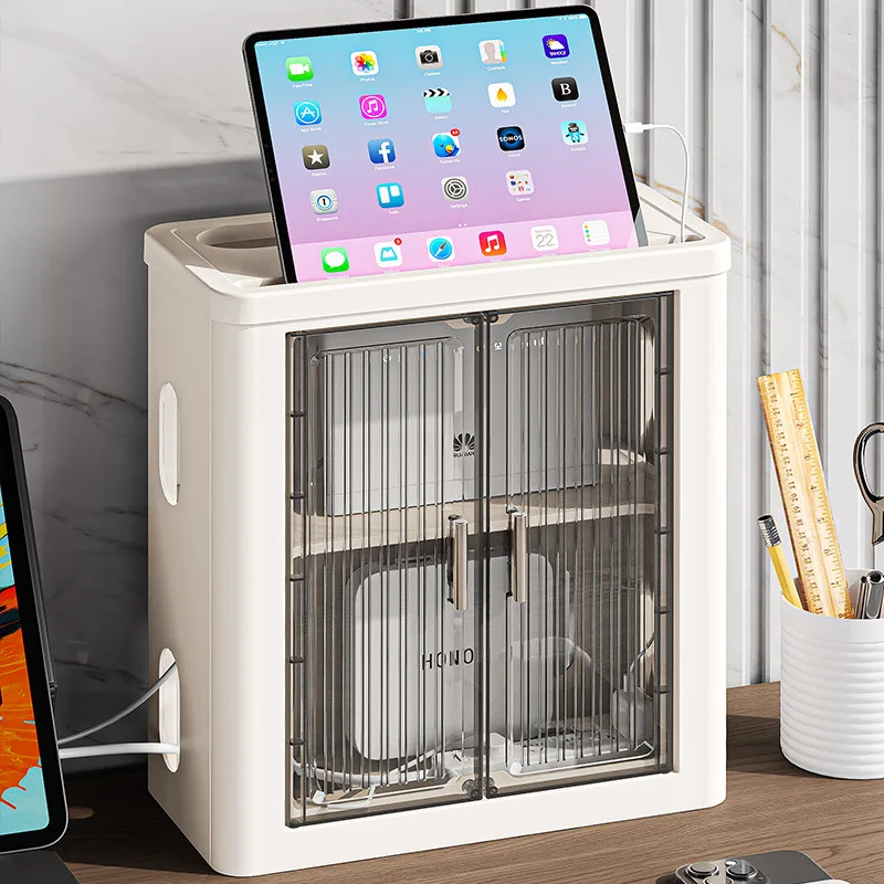 XJH Modem Wall Mount Plastic Wifi Storage Box Wall Mount Wifi Router Box Hider Decorative Router Storage Box