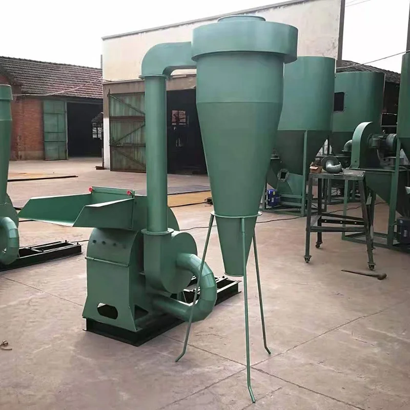 Hot selling hammer feed grinder powerful Sorghum maize straw Cornstalk wheat straw grinder rice husk grinding machine