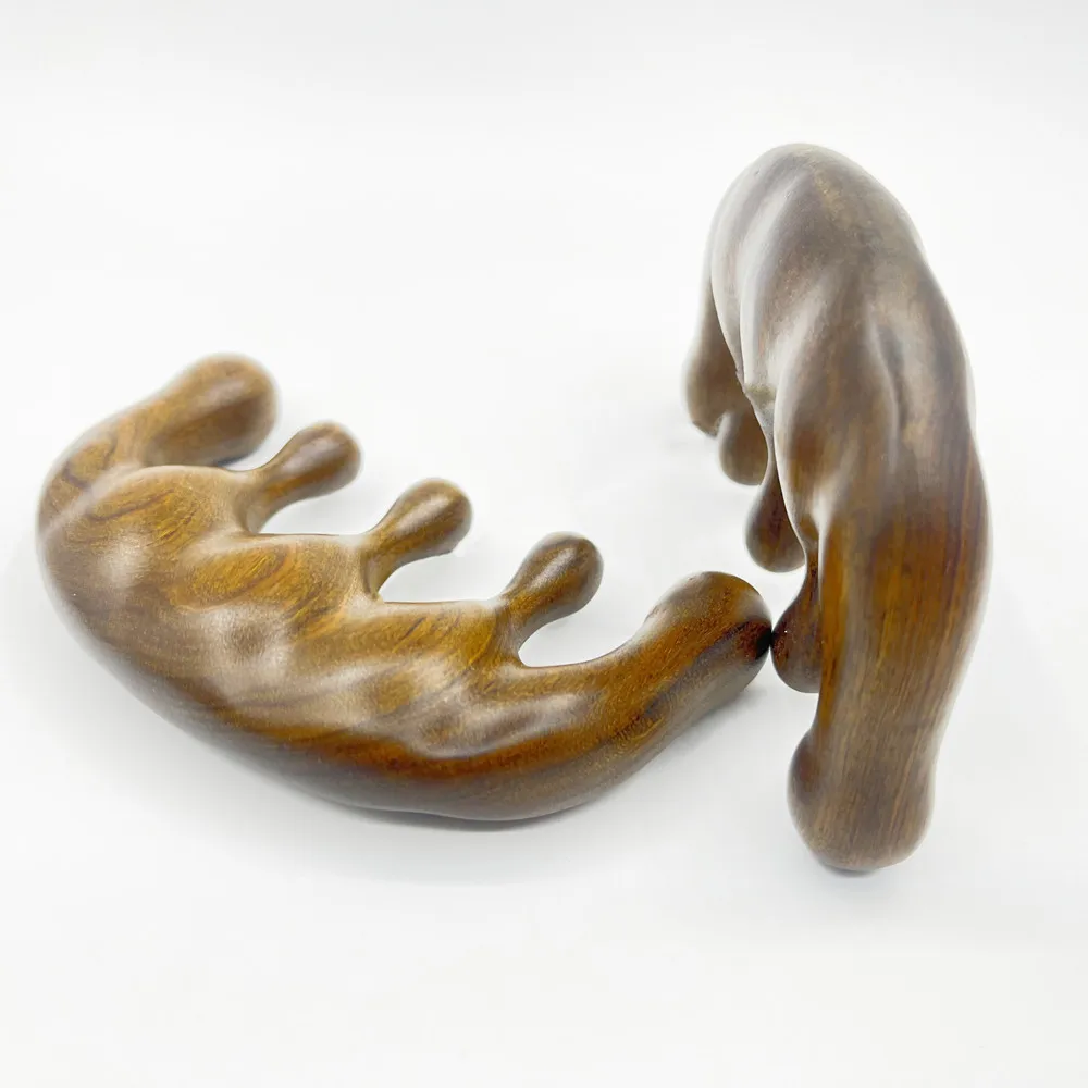 Portable sandalwood meridian massage head massage comb