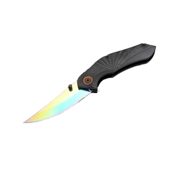 New Design Yangjiang Folding Knife Survival Knife Blade Titanium Blade