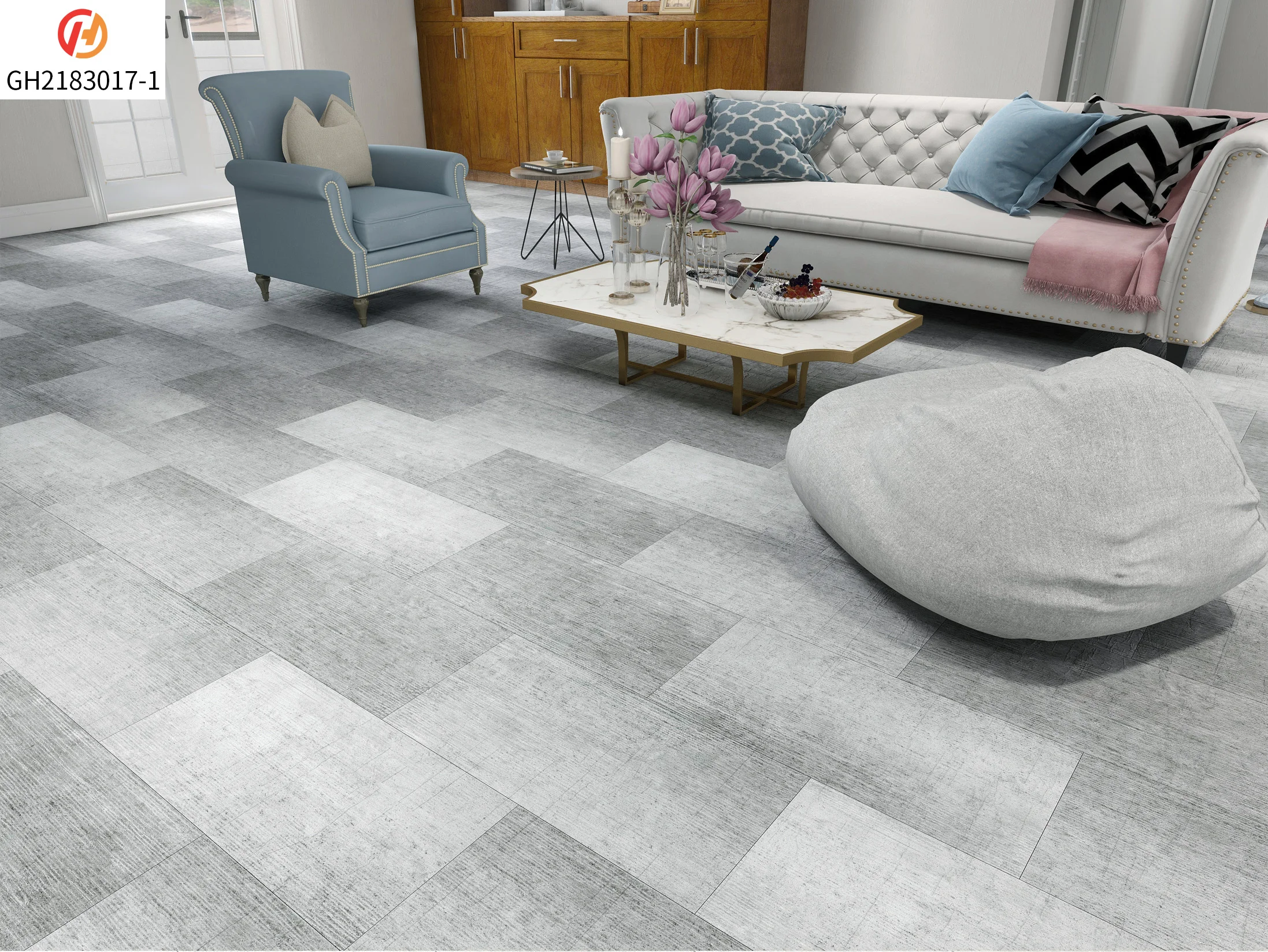 self-adhesive marble brick 3d pe wallpaper