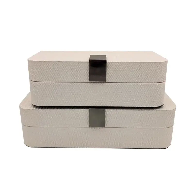 Modern luxury women velvet leather wood jewelry organizer decorative box