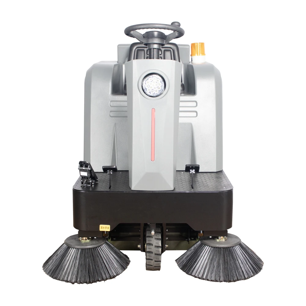 Compact Mini Ride on Floor Sweeper Warehouse Workshop Lobby Lightweight Sweeper