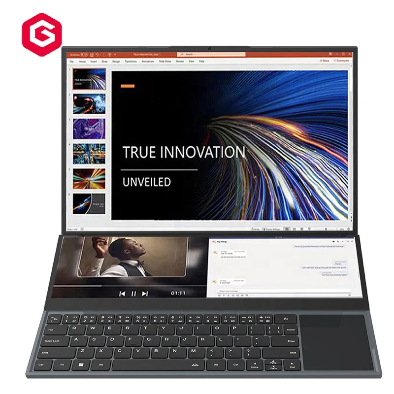Core i9 10th brand new dual screen Notebook computer business laptop 16+14inch touchscreen DDR4 16GB SSD 1TB
