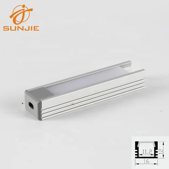 Silver/white/black anodized led strip aluminum profile for LED Strip Lights