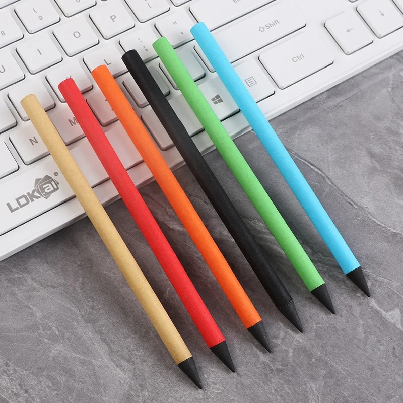 Eco-Friendly paper pen unlimited writing inkless pencil endless nib drawing