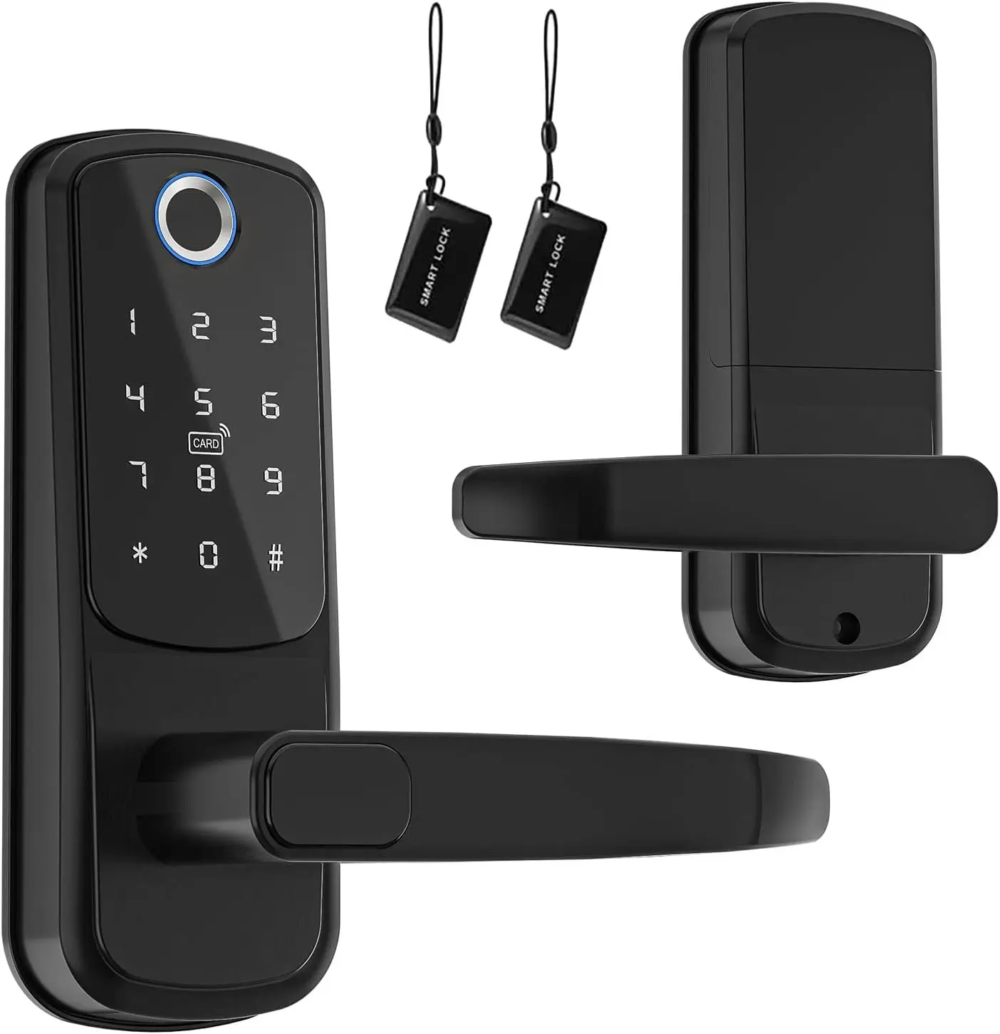 remote control electric fingerprint scanner  electronic mortice cylinder key pad metal digital door lock