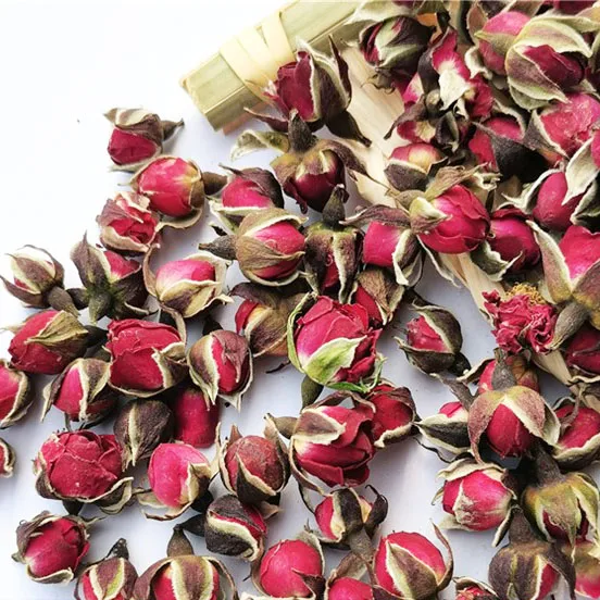 4015 Wholesale Natural Dried Damask Pink Rose Buds Tea Edible Dry Rosa Damascenarose Flower