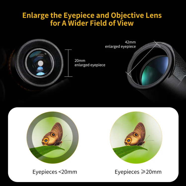 K&F Concept 12x42 high powerful digital hunting binoculars bak4 night vision goggles binoculars for adults