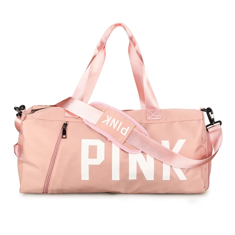  unisex Large Capacity Duffel Sports Bag Custom logo women pink sport crossbody duffle gym bag for