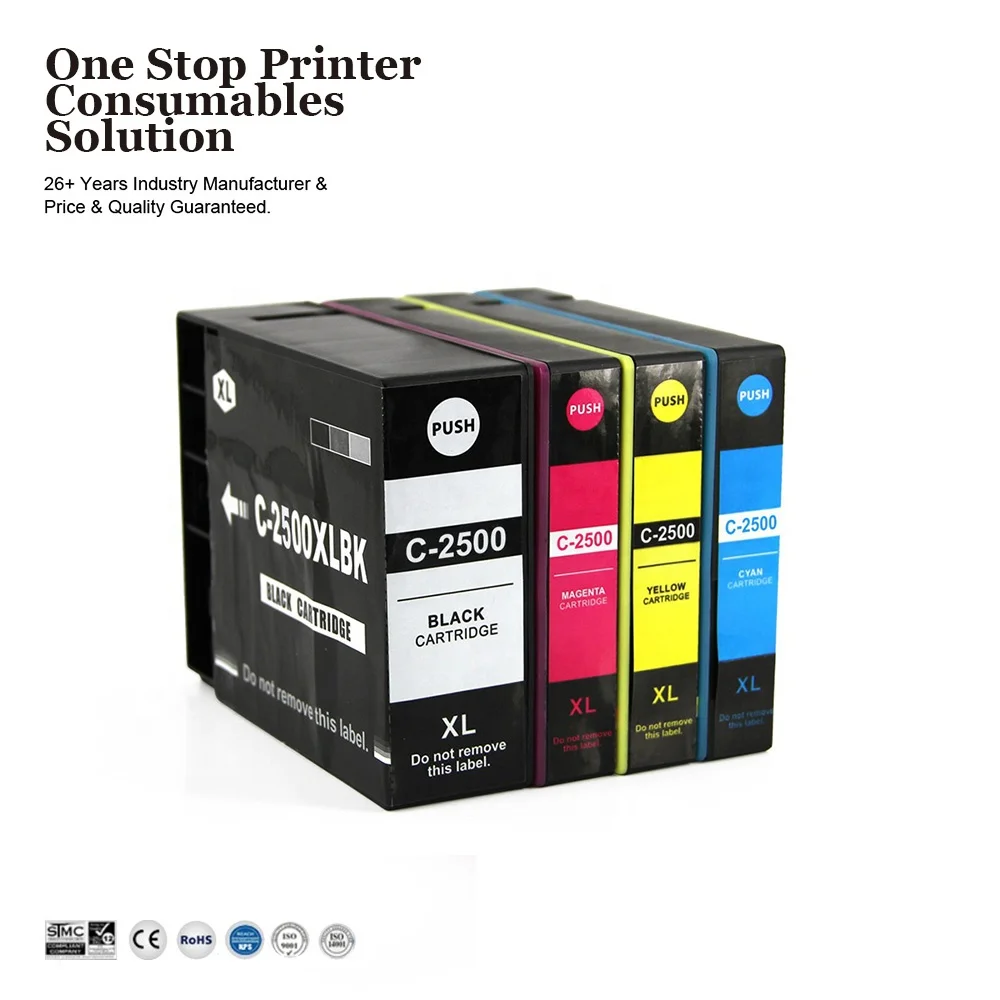 INK-POWER PGI-2500 PGI-2500XL 2500XL Premium Compatible Color Inkjet Ink Cartridge for Canon Maxify Ib4050 Ib4150 Printer