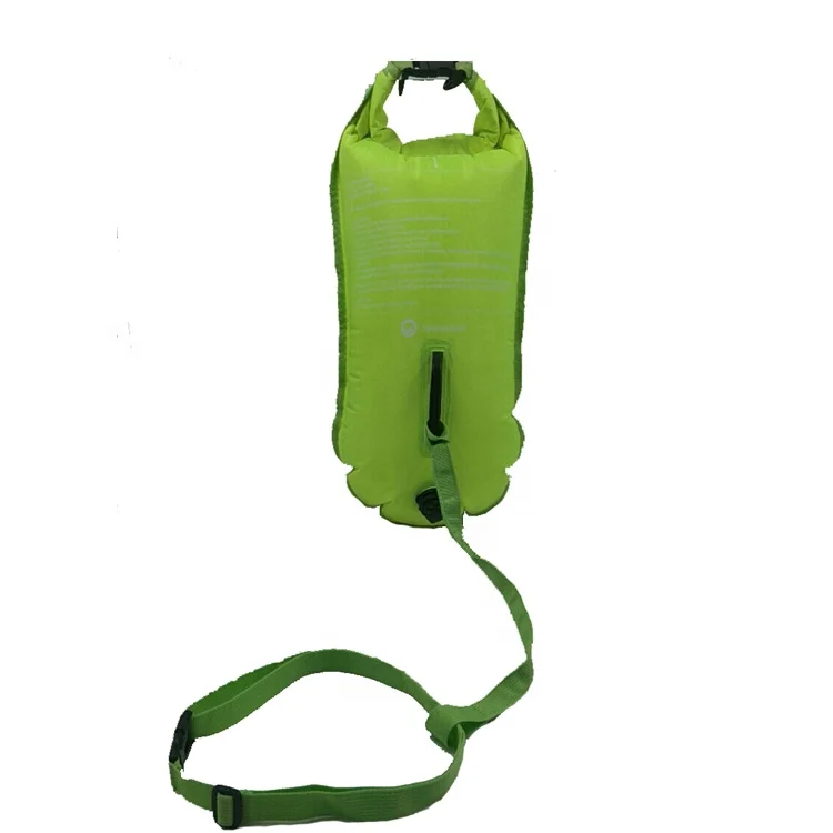 New Large Capacity 28L Amazon Hot Selling Brand Fluorescent Green Swimming Safety Buoy