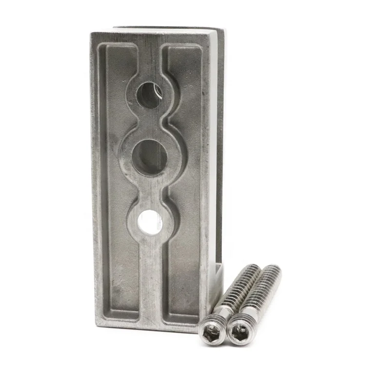 EKOO Modern side wall mount mini stainless steel handrail balustrade smart glass fence spigot