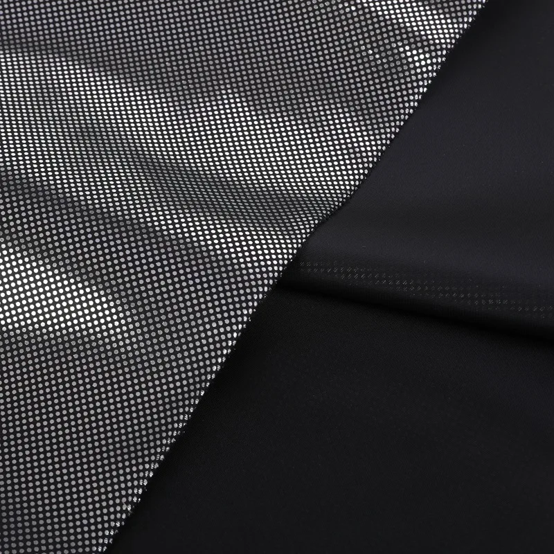 wholesale thermal insulation conductive graphene pu leather fabric uesd for garment lining
