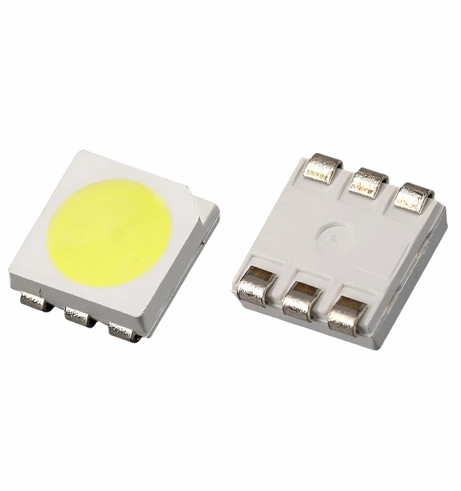 5050 SMD светодиодный чип 28LM 0 2 Вт 60MA высокая яркость Белый свет холодный белый