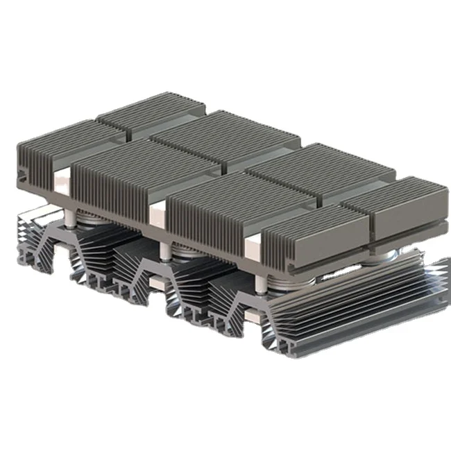 Factory direct sale custom high power high precision machining black anodized Heat sink for audio power amplifier