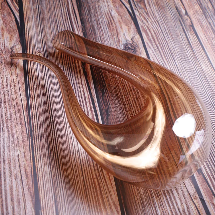 European Creative Colorful Plating Laser U-shaped Household Swan Crystal Glass Red Wine Decanter