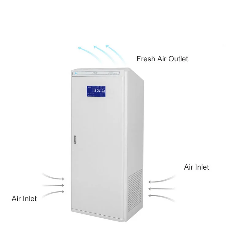 Cabinet type air purifier for allergies uv air conditioning sterilization for smoke Pm2.5 large room no ozone