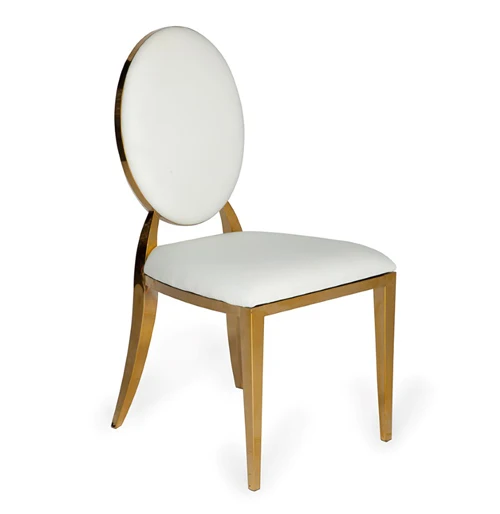 Comfortable elegant luxury chairs Fabric Dining Chair Gold Titanium Fabric Dining Room Chair for Hotel