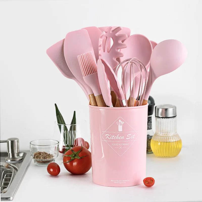  Popular Hot Selling Home Supplies 11pieces in 1set Silicone Kitchen Cooking Utensil
