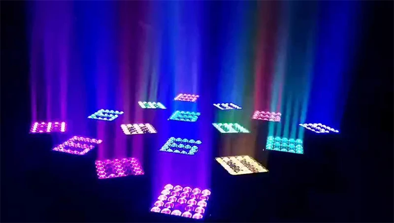 5x5 Matrix 25X12W RGBW LED Moving Head Wash Beam Light LED Beam Matrix Light  for disco dj stage light