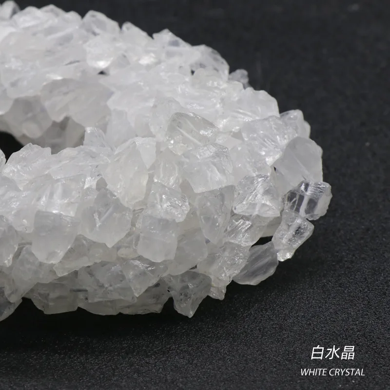 10-12mm Raw Stone Citrine Purple Powder White Crystal Blue Gold Tourmaline Ore Irregular Beading For Jewelry Diy