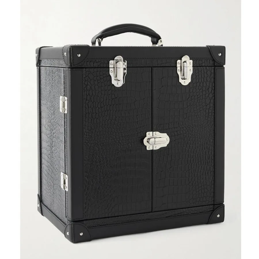 Индивидуальный кожаный багажник пустой Многофункциональный Высококачественный бокс для вина шампанское виски стеклянная Подарочная коробка с замком