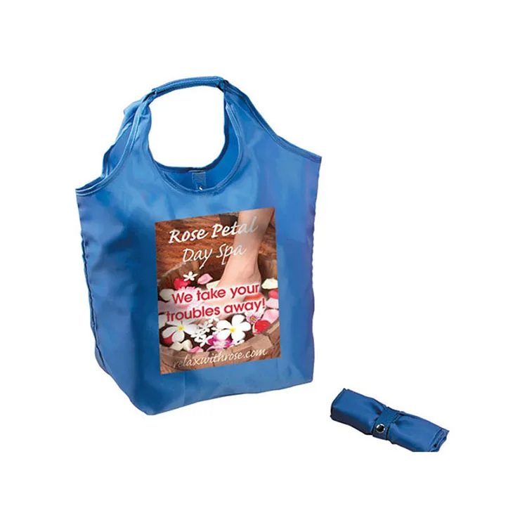 Нейлон складная сумка с ремешком и привязать держать