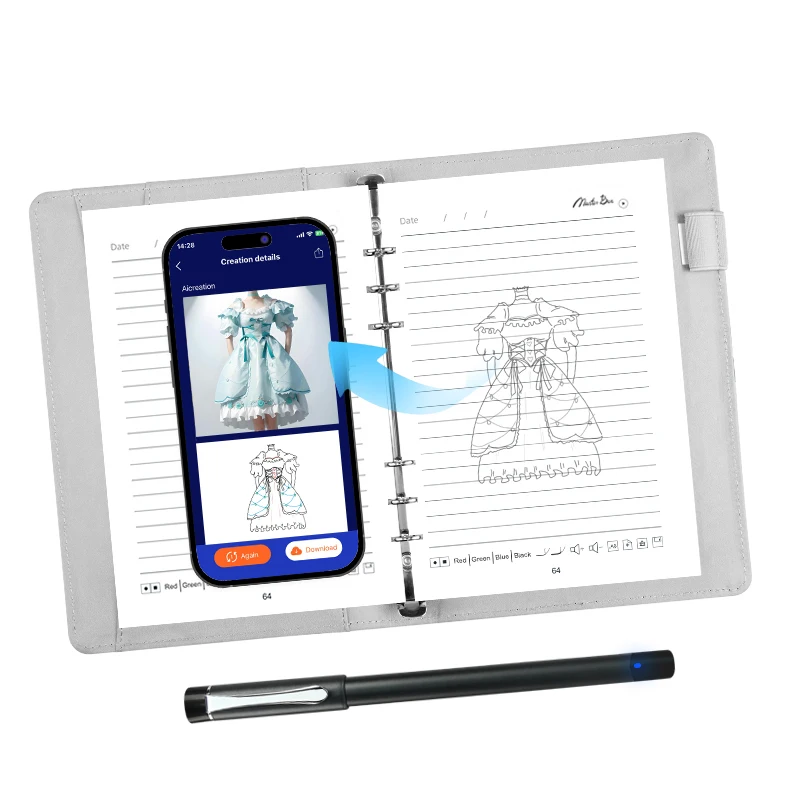 Factory Price Sync Digital Note Book Smart Writing Set Handwriting RecognitionSmart Notebook Smart Pen With App