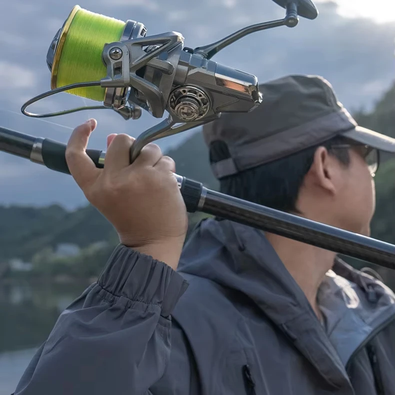 LINNHUE 2.1m 5 Sections Casting Fishing Rod Portable Sea Bass Ultralight Saltwater Fishing Rod