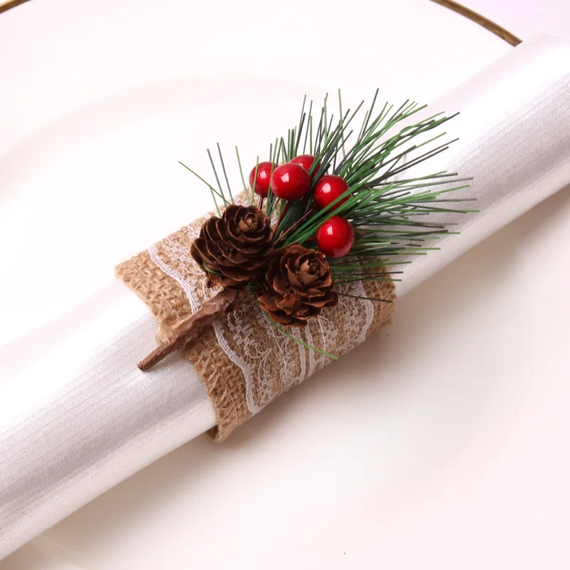 Table Decoration Individual Banquet serviette de napkin ring christmas holder, napkin ring christmas, christmas deer napkin ring