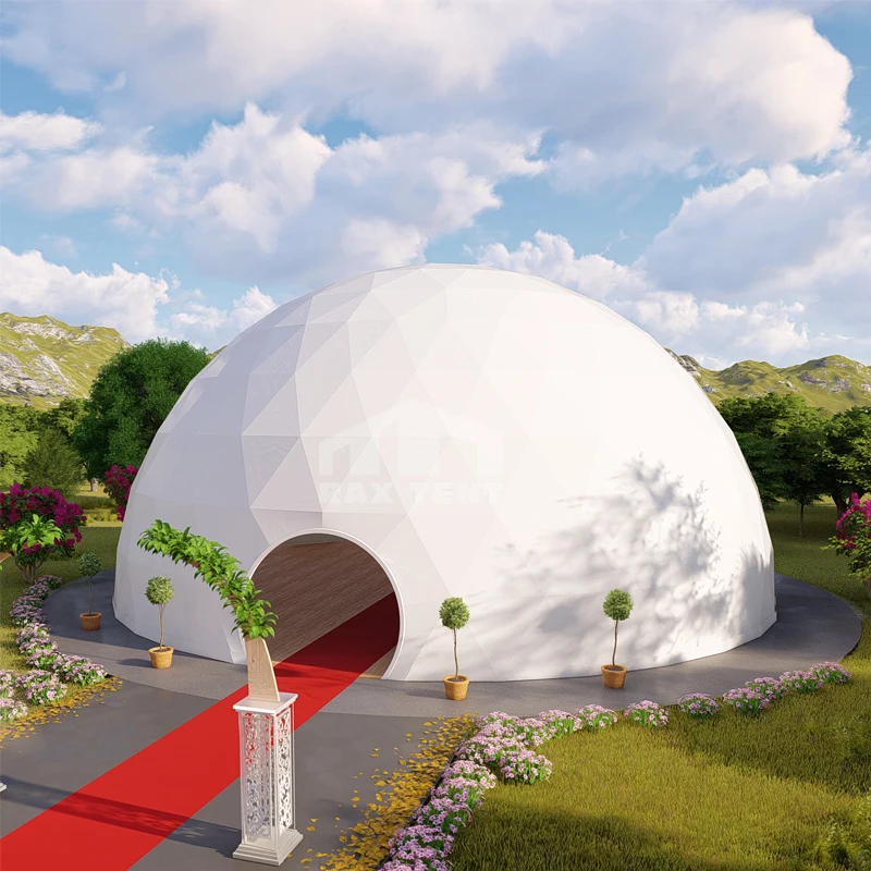 Outdoor White 20m/30m Dome Tent Large Heavy Duty Geodesic Dome Sphere Tent For Event Hot Sale