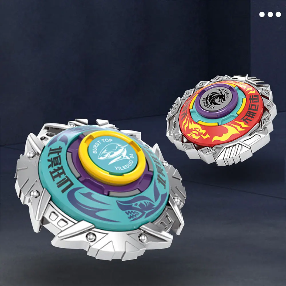 Battling burst gyro toy set spinning tops with launchers and grip starter combat for boys ages 6+