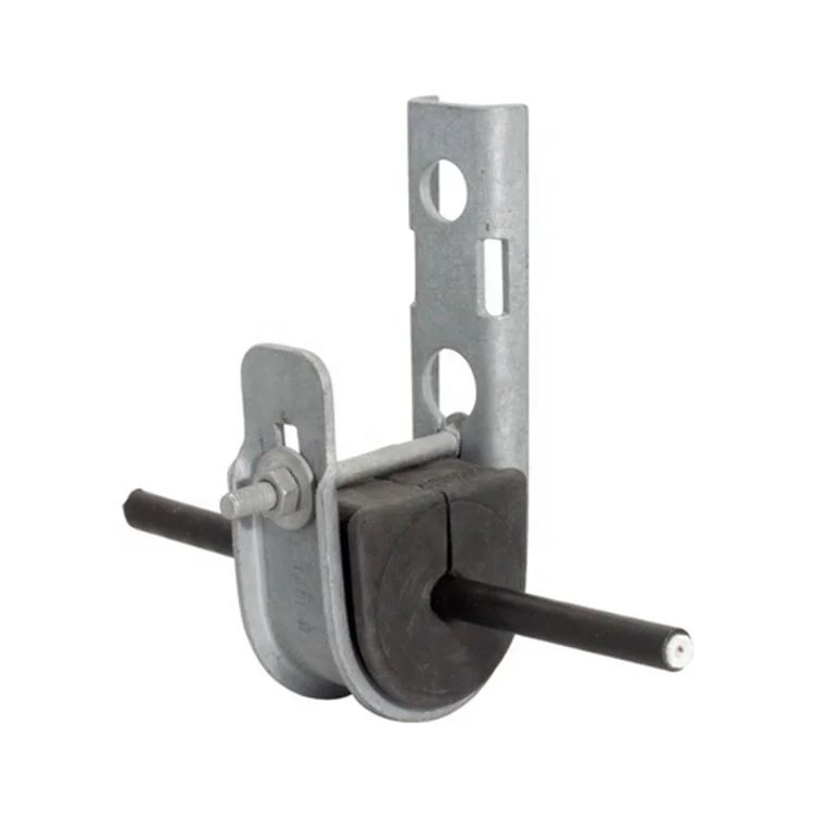 Round Type Adss Optical Cable Fitting Fiber Optic J Hook Suspension Clamp