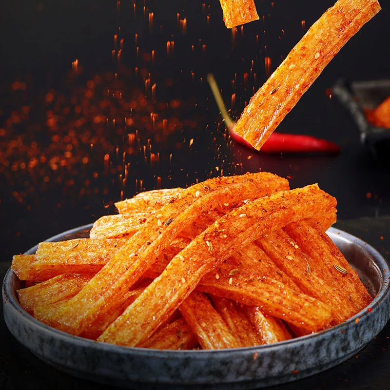 Asian Snacks 102g Jialong Latiao Delicious Chinese Spicy Snacks Food Popular Spicy Gluten Latiao
