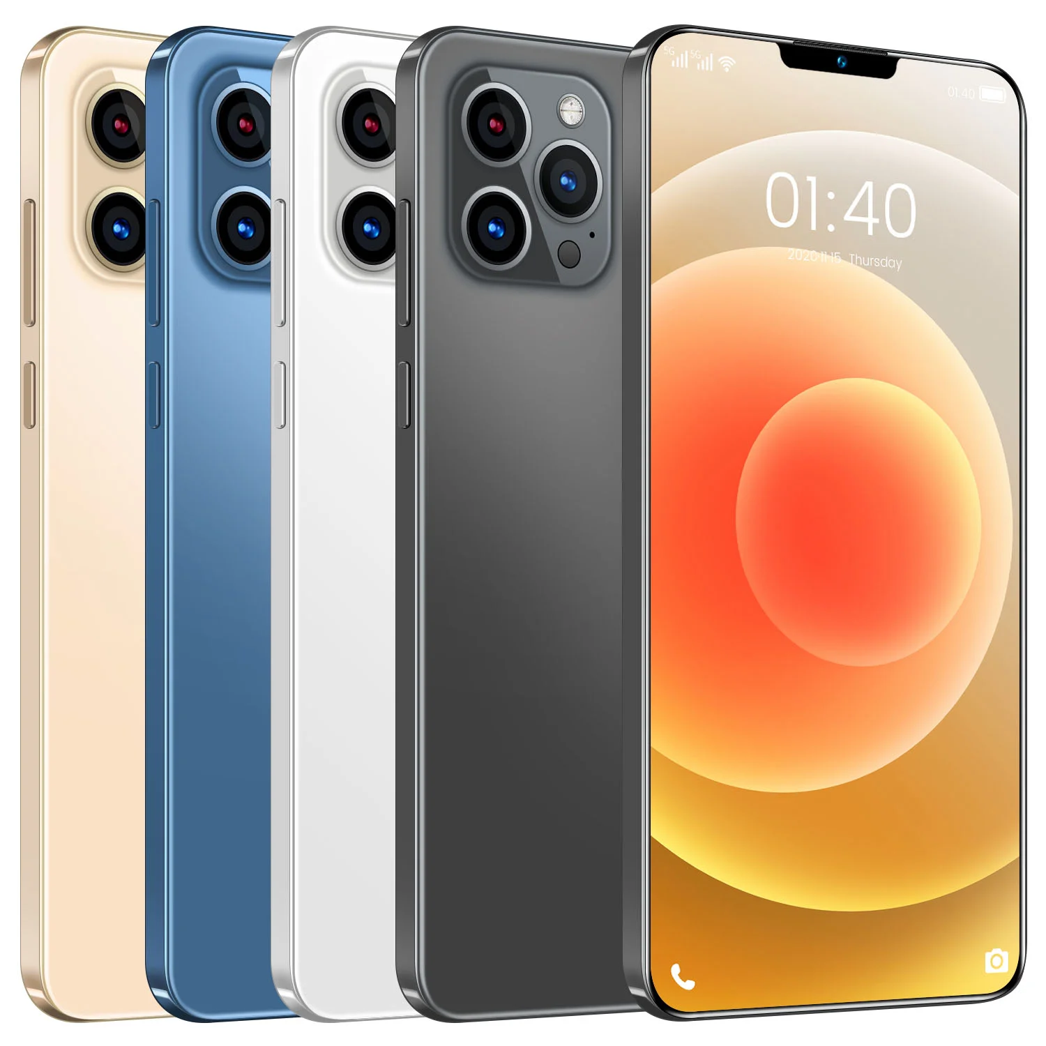 Смартфон i12 Pro Max + 6 7 дюйма 12 512 ГБ Android 10 ядер 5G LET phone 3 камера MTK6889 распознавание лица разблокированный мобильный