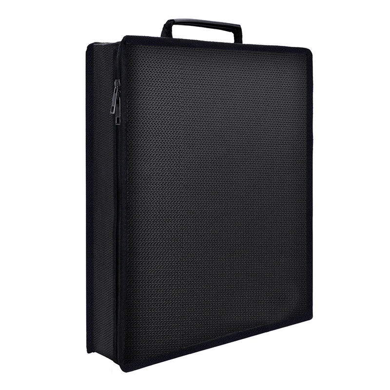 Custom Wholesale Professional Portable Handbag Heat-proof A4 Document Valuables File Cash Passport Fireproof Bag for Documents