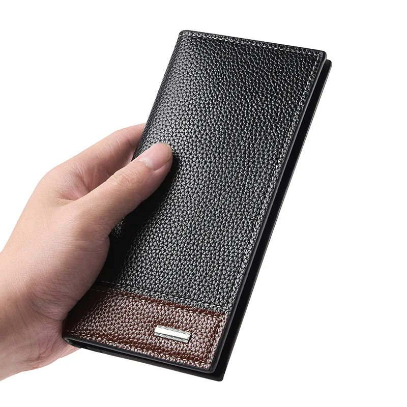 Fashion Designer Long Card Holder Cash Wallets Purse for Men Free Shipping in Guangdong