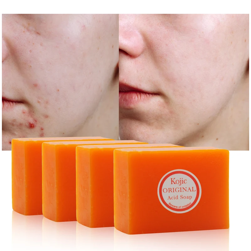 IN STOCK DAAO Private Label Wholesale Natural Handmade Whitening Clean Soap Body Face Kojic Acid San Bath Toilet Soap