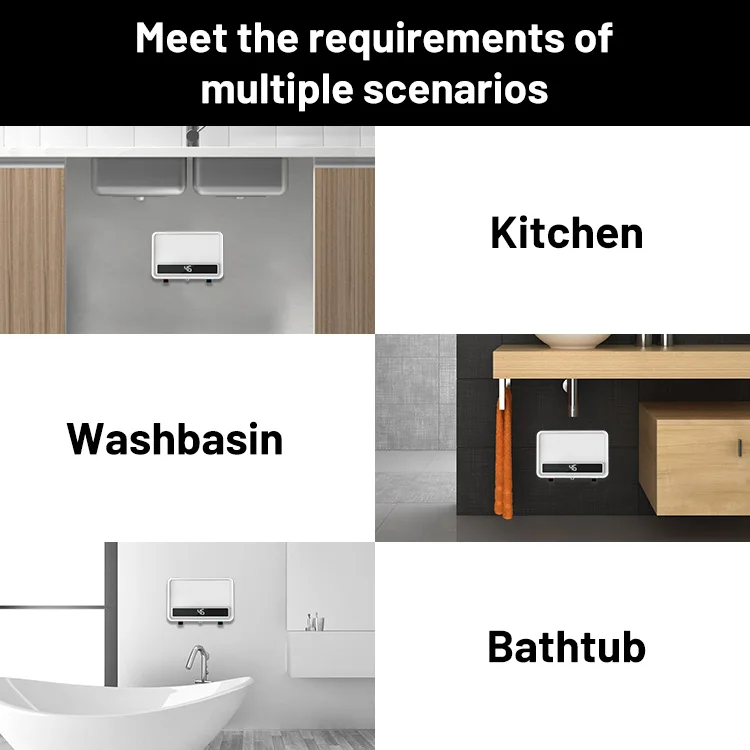 Manufacture Tankless Hot Water Heater Geyser Bathroom Electric Shower Instant Electric Water Heater