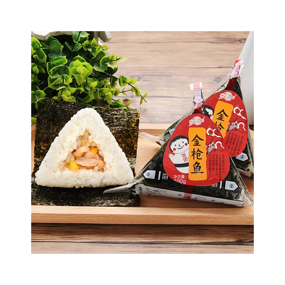 Хорошая цена, хорошее качество, жареная широкая закуска оптом, 100 г, рисовый шар (острый кальмар, тунец, краб, мясо и салат)