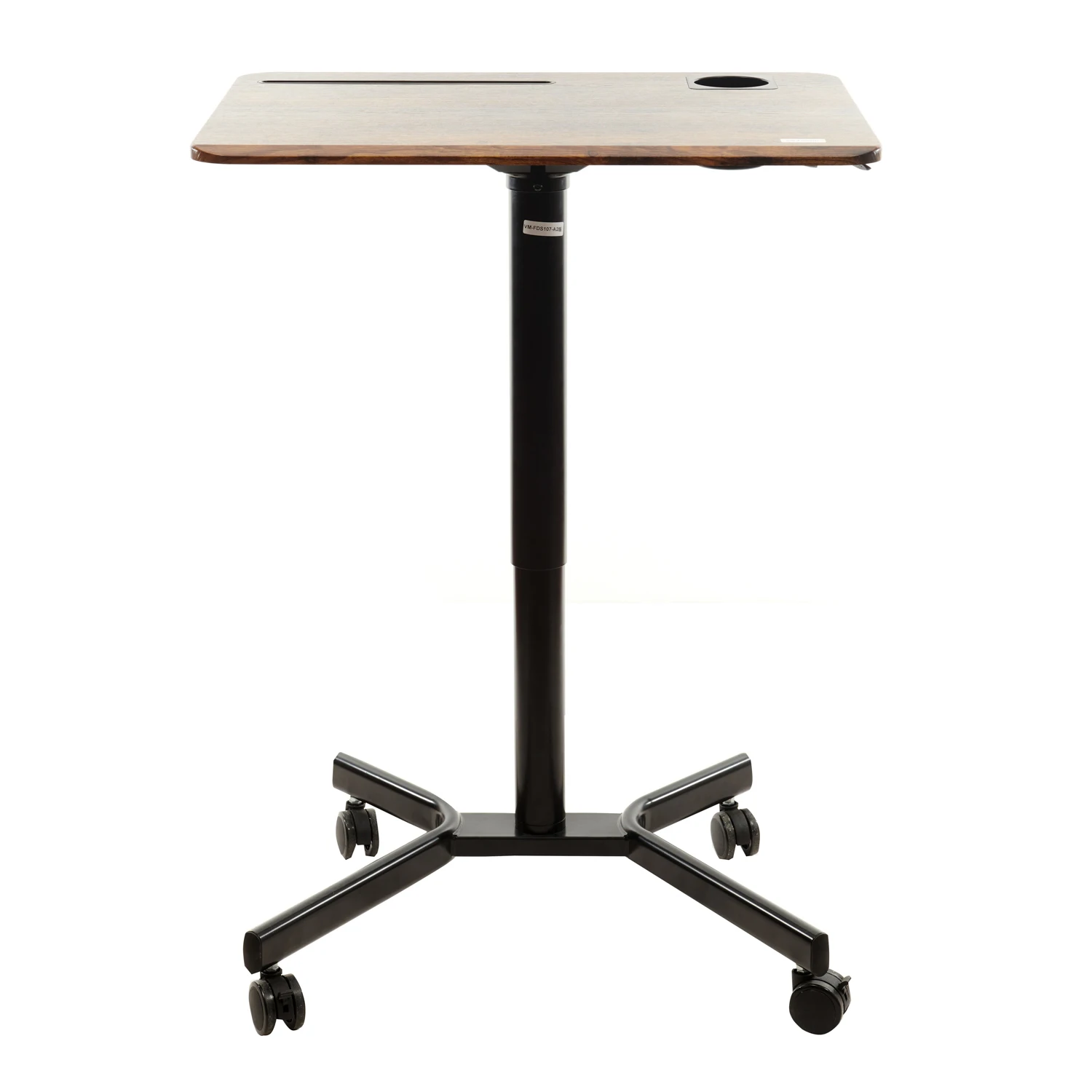 V-Mounts Mobile Laptop Desk with Cup Slot, Wheels with Brakes VM-FDS107-A2